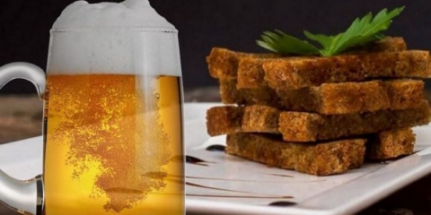Recepti kuhaju krutone na pivo iz različitih hljeba