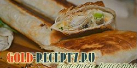 Lavash sa sirom, recept sa gljivama