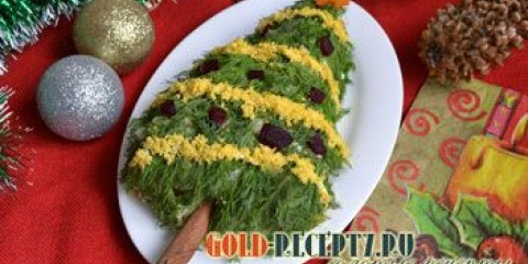 Riblji salata za novogodišnju božićno drvcu