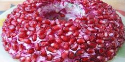 Salata pomegranate narukvica: recept za kuhanje