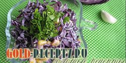 Salata sa salata od crvenog kupusa sa ljubičastim kupusom