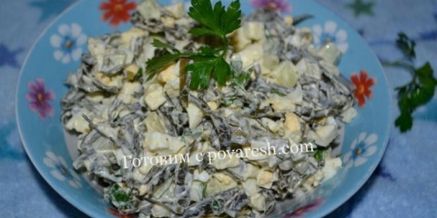 Salata od morskog kupusa sa jajetom i svježim krastacem