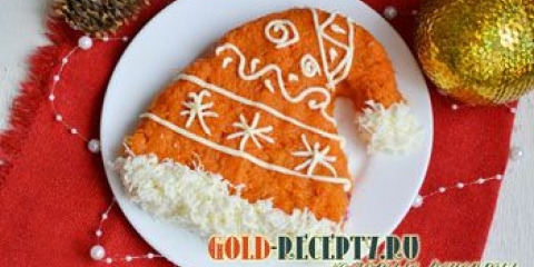 Salata za novu godinu sa repu hat santa claus
