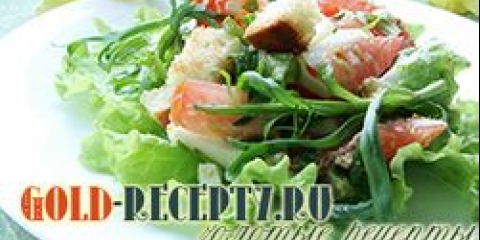 Salata sa krutonima i jajima sa fotografijama