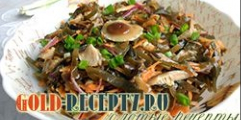 Salata sa gljivama i morskim kupusom, jednostavna salata