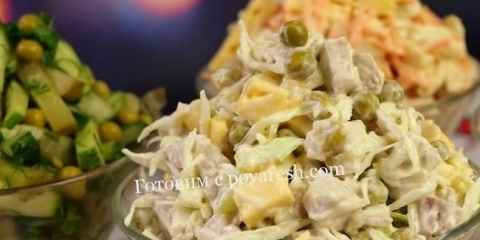 Salata sa zelenim graškom i čvrstim sirom