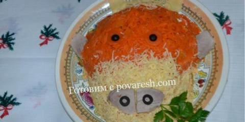 Bull salata za novu 2021 godinu (recept za prazničnu tablicu)