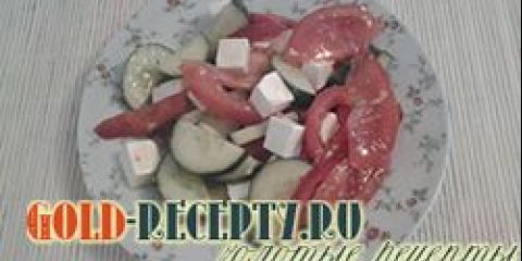 Salata od rajčice, krastavci sa feta sirom