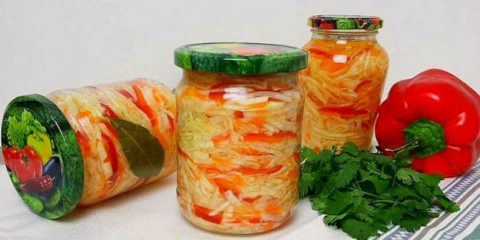 Salate od kupusa za zimu u bankama - najukusniji recepti