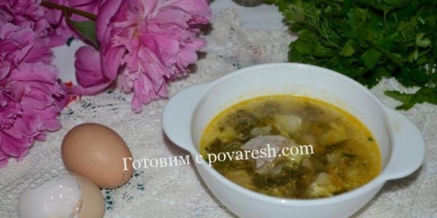 Rješavanje supe - klasični recept sa pilećim jajetom