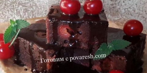 Čokoladni brownie sa cherry (klasični recept korak po korak)