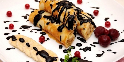 Čokoladni sos za recept za palačinke sa fotografijama