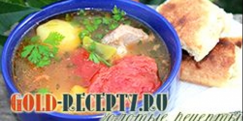 Shurpa sa janjetinom na požarnom receptu sa fotografijama