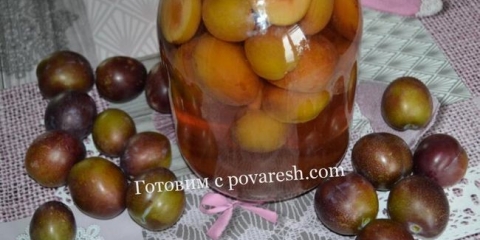 Šmijski kompot za zimu u bankama od 3 litre bez sterilizacije