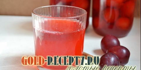 Šljive u sirupu. Konzervirani šljive za zimu