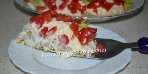 Puff pileće salata od jetre: recept