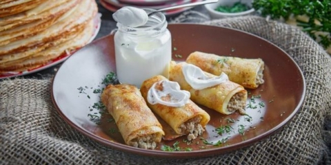 Sos za palačinke sa receptom za meso sa fotografijama