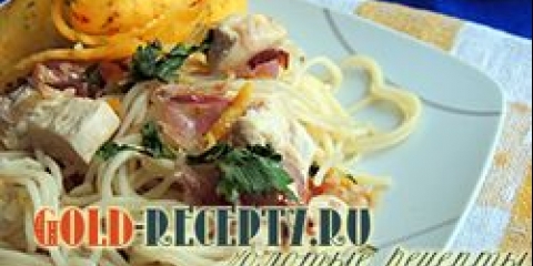 Špagete sa pilećim ukusnim receptom sa fotografijama