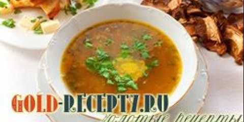 Osušena bijela recept za juhu sa gljivama sa fotografijom