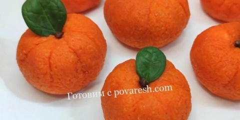 Sirova mandarina za užinu za prazničnu tablicu