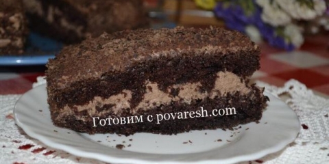 Cake black prince na kefiru sa pavlakom