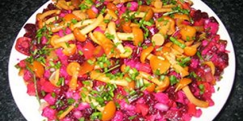 Vinaigrette recept sa kiselim kiselim i graškom, kako napraviti ukusan vinjegretni recept sa fotografijama