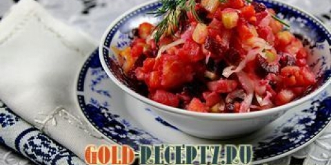 Vinaigrette sa receptom sa sauer kupusom za sirće sa fotografijom