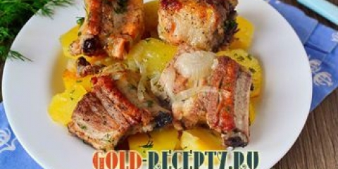 Pečena svinjska rebra u rerni sa krompirom