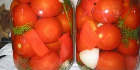 Ljetanje rajčice sa sirćetom u 3 l limenkama