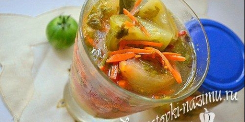 Zelena rajčica za brzu pripremu sa belim lukom