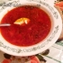 Borsch sa svježim kupusom i remenom - korak po korak recept na mesnim juhom sa govedinom